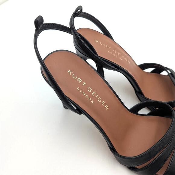 Kurt Geiger Brixton Ankle Strap Stiletto Heel Sandal Women's Black Size US9.5 - Picture 12 of 13